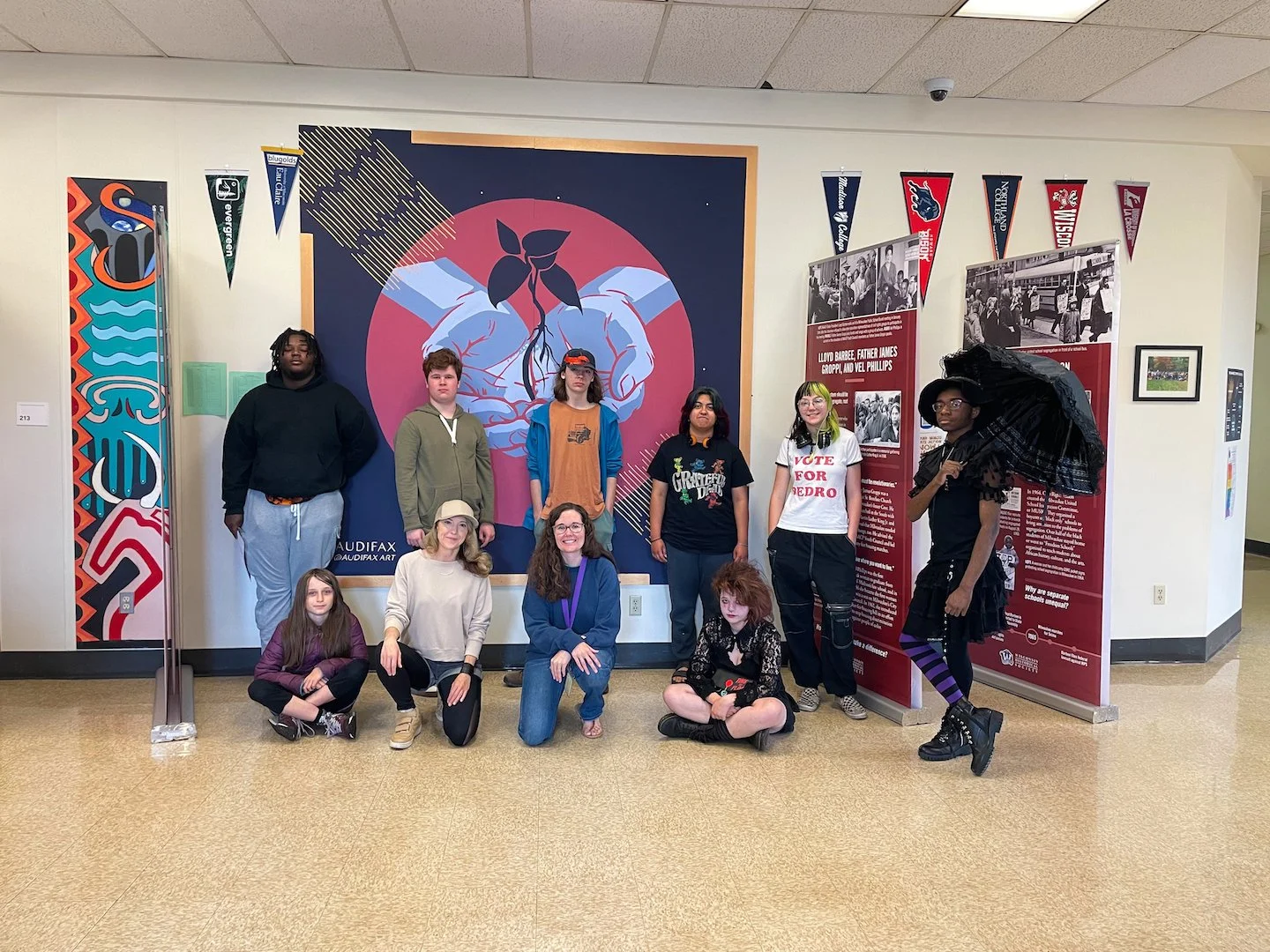 Mural with Shabazz High School — Audifax Art